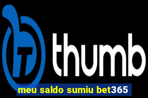 meu saldo sumiu bet365